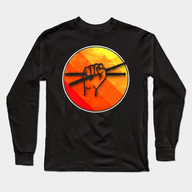 Drummerstick Long Sleeve T-Shirt by Dojaja